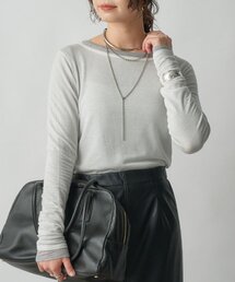 RIVE DROITE | 【リバイバル/やわらかな肌触り】シルクカシミヤブレンドボートT(Tシャツ/カットソー)