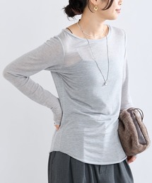 RIVE DROITE | 【リバイバル/やわらかな肌触り】シルクカシミヤブレンドボートT(Tシャツ/カットソー)