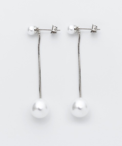 2way パールチェーンピアス  (両耳用)