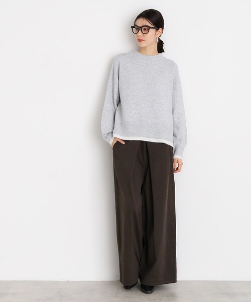 THE SHOP TK （ザ ショップ ティーケー ）の「◆【5カラー展開/洗えるニット】ミックスメランジ×ラメニット（ニット/セーター・レディース・ライトグレー/グリーン/ピンク系/イエロー/ブラック・12/13）」の8枚目の写真