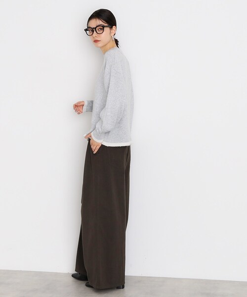 THE SHOP TK （ザ ショップ ティーケー ）の「◆【5カラー展開/洗えるニット】ミックスメランジ×ラメニット（ニット/セーター・レディース・ライトグレー/グリーン/ピンク系/イエロー/ブラック・12/13）」の9枚目の写真