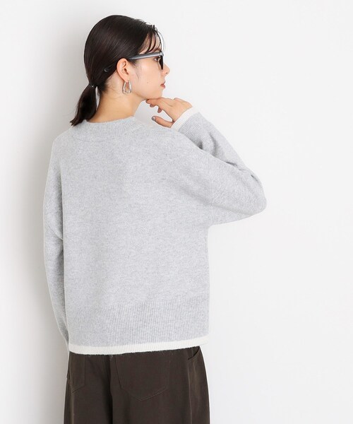 THE SHOP TK （ザ ショップ ティーケー ）の「◆【5カラー展開/洗えるニット】ミックスメランジ×ラメニット（ニット/セーター・レディース・ライトグレー/グリーン/ピンク系/イエロー/ブラック・12/13）」の10枚目の写真