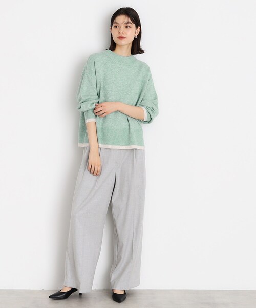 THE SHOP TK （ザ ショップ ティーケー ）の「◆【5カラー展開/洗えるニット】ミックスメランジ×ラメニット（ニット/セーター・レディース・ライトグレー/グリーン/ピンク系/イエロー/ブラック・12/13）」の16枚目の写真