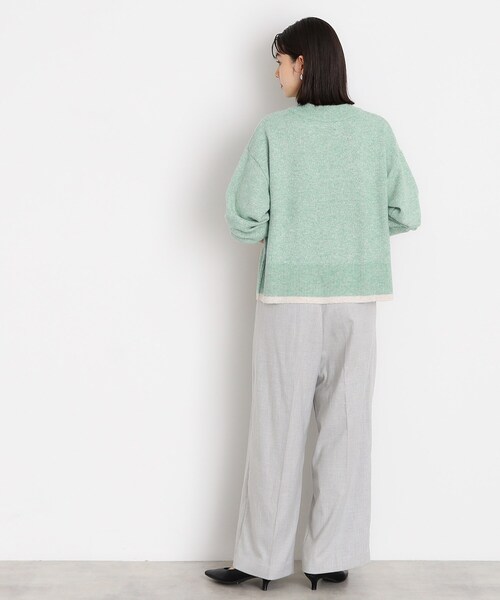 THE SHOP TK （ザ ショップ ティーケー ）の「◆【5カラー展開/洗えるニット】ミックスメランジ×ラメニット（ニット/セーター・レディース・ライトグレー/グリーン/ピンク系/イエロー/ブラック・12/13）」の17枚目の写真