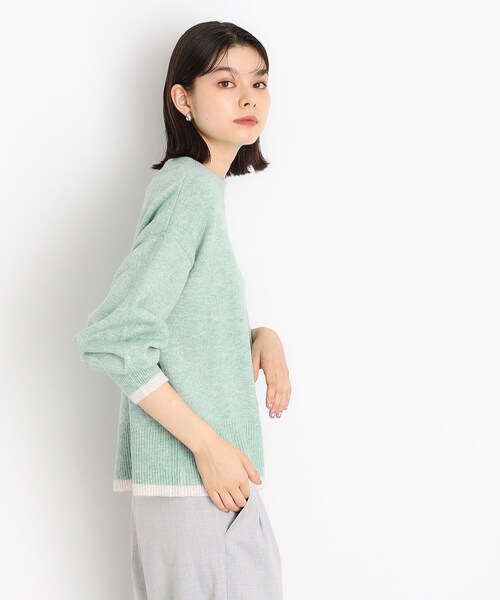 THE SHOP TK （ザ ショップ ティーケー ）の「◆【5カラー展開/洗えるニット】ミックスメランジ×ラメニット（ニット/セーター・レディース・ライトグレー/グリーン/ピンク系/イエロー/ブラック・12/13）」の18枚目の写真