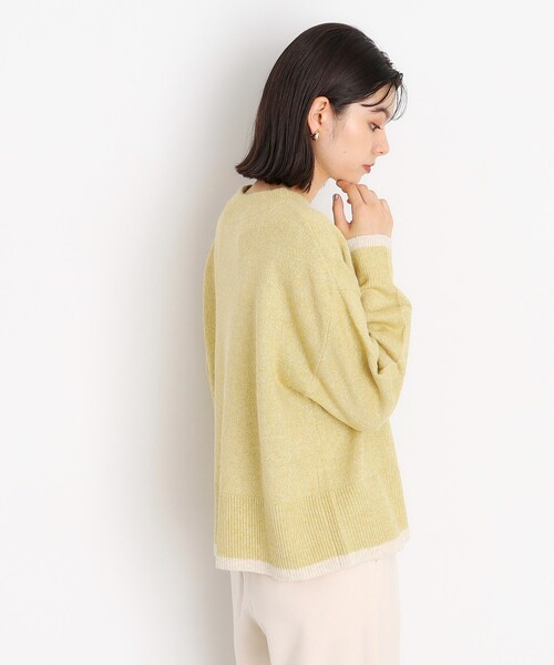 THE SHOP TK （ザ ショップ ティーケー ）の「◆【5カラー展開/洗えるニット】ミックスメランジ×ラメニット（ニット/セーター・レディース・ライトグレー/グリーン/ピンク系/イエロー/ブラック・12/13）」の22枚目の写真