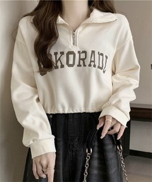 POLOシャツ ハーフジップ スウェット