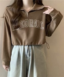 POLOシャツ ハーフジップ スウェット