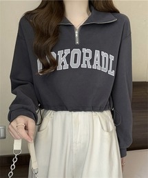 POLOシャツ ハーフジップ スウェット