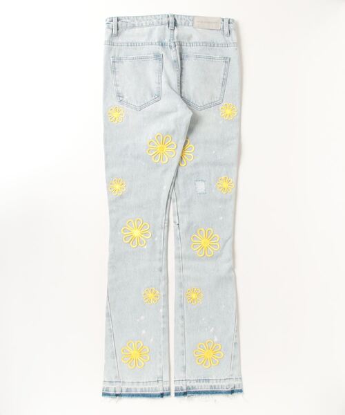 ROYAL FLASH（ロイヤルフラッシュ）の「DIGITAL GROUPI3/デジタル・グルーピスリー/DENIM PEARLZ FLARE PANT/YELLOW（デニムパンツ・メンズ・イエロー・29/31）」の2枚目の写真
