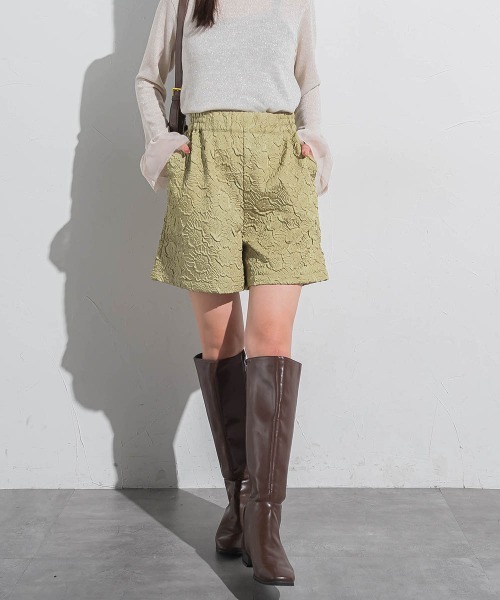 VICKY(ビッキー)の「ふくれジャガードショートパンツ≪手洗い可能≫(その他パンツ・レディース・オフホワイト/ブラック/ベージュ/グリーン・M)」の22枚目の写真