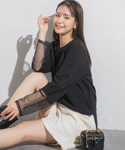 VICKY(ビッキー)の「ふくれジャガードショートパンツ≪手洗い可能≫(その他パンツ・レディース・オフホワイト/ブラック/ベージュ/グリーン・M)」の9枚目の写真