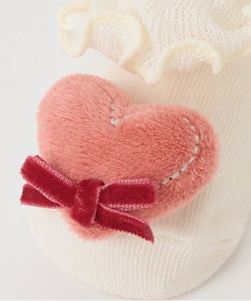 petit main（プティマイン）の「アソートモチーフカップソックス（ベビーシューズ/ベビーソックス・キッズ・アイボリー/ライトピンク/オフホワイト・9-11cm/11-13cm）」の9枚目の写真