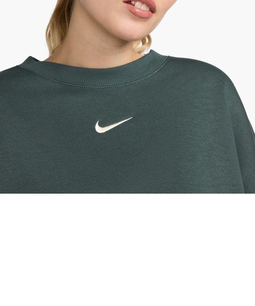 NIKE（ナイキ）の「【NIKE】スポーツウェア フェニックス フリース OS クルーネック ウィメンズ スウェットシャツ（スウェット・レディース・モスグリーン/ブラック/ホワイト系その他7・L/M/S）」の5枚目の写真