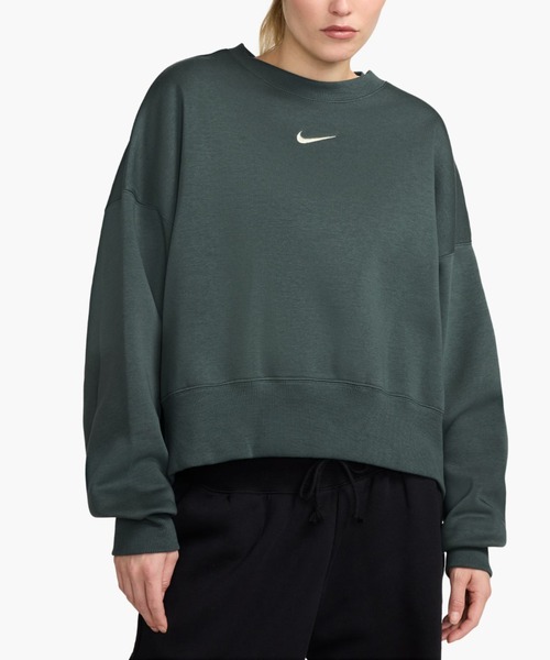 NIKE（ナイキ）の「【NIKE】スポーツウェア フェニックス フリース OS クルーネック ウィメンズ スウェットシャツ（スウェット・レディース・モスグリーン/ブラック/ホワイト系その他7・L/M/S）」の6枚目の写真