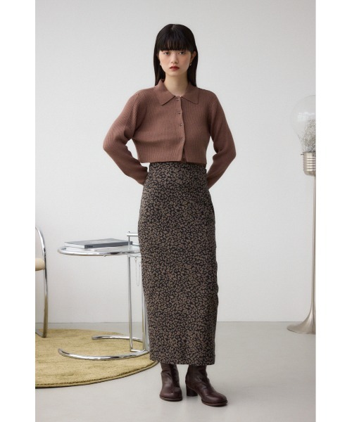AZUL by moussy（アズールバイマウジー）の「レオパードジャガードタイトスカート（スカート・レディース・ブラック系その他/ブラウン系その他・SMALL/MEDIUM）」の14枚目の写真