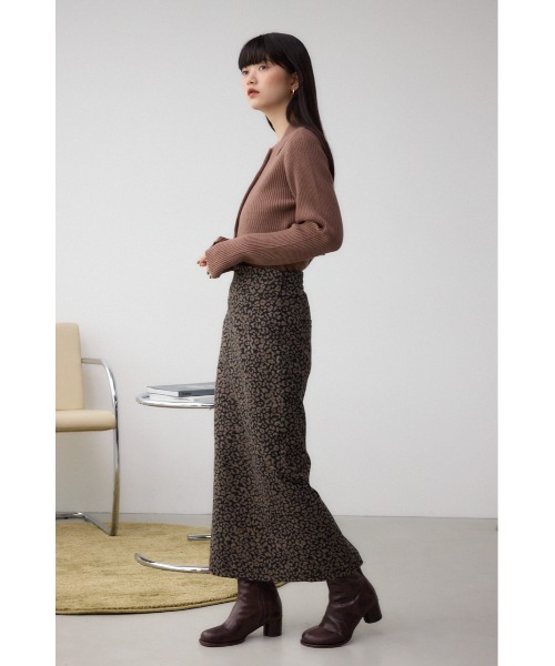 AZUL by moussy（アズールバイマウジー）の「レオパードジャガードタイトスカート（スカート・レディース・ブラック系その他/ブラウン系その他・SMALL/MEDIUM）」の15枚目の写真