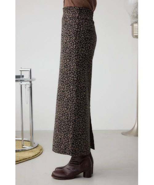 AZUL by moussy（アズールバイマウジー）の「レオパードジャガードタイトスカート（スカート・レディース・ブラック系その他/ブラウン系その他・SMALL/MEDIUM）」の17枚目の写真