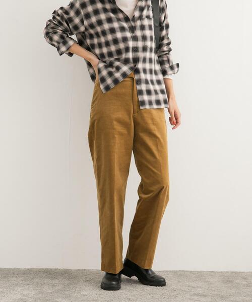 URBAN RESEARCH DOORS(アーバンリサーチドアーズ)の「『UR TECH』コーデュロイトラウザーパンツ(その他パンツ・レディース・ブラック系その他/カーキ/アイボリー・MEDIUM/SMALL)」の7枚目の写真