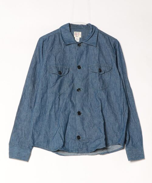 fridge（フリッジ）の「【DEADSTOCK】デッドストック WRONG WHERE INDIGO SHIRTS（シャツ/ブラウス・メンズ・インディゴブルー・SMALL）」の3枚目の写真