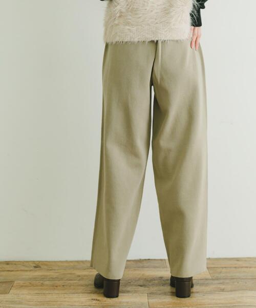 ITEMS URBANRESEARCH（アイテムズ アーバンリサーチ）の「ミラノリブニットパンツ（その他パンツ・レディース・ブラック/ブラウン/ベージュ・FREE）」の12枚目の写真