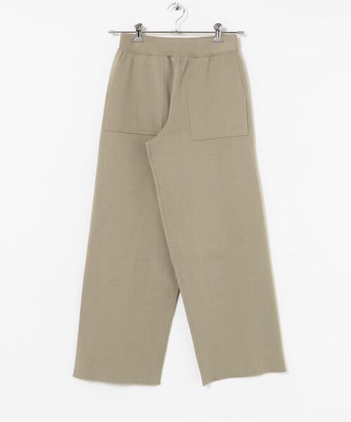 ITEMS URBANRESEARCH（アイテムズ アーバンリサーチ）の「ミラノリブニットパンツ（その他パンツ・レディース・ブラック/ブラウン/ベージュ・FREE）」の15枚目の写真