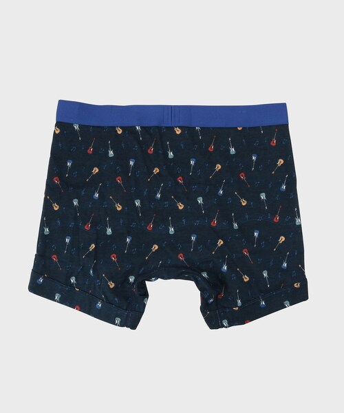 TAKEO KIKUCHI（タケオキクチ）の「ギターモチーフプリント ボクサーパンツ（ボクサーパンツ・メンズ・ネイビー/レッド系1・03/02）」の4枚目の写真