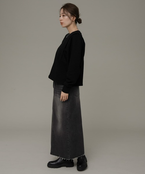 URBAN RESEARCH Sonny Label（アーバンリサーチサニーレーベル）の「ギャザードルマンスウェット（スウェット・レディース・カーキ/ブラック/ホワイト系その他・FREE）」の9枚目の写真