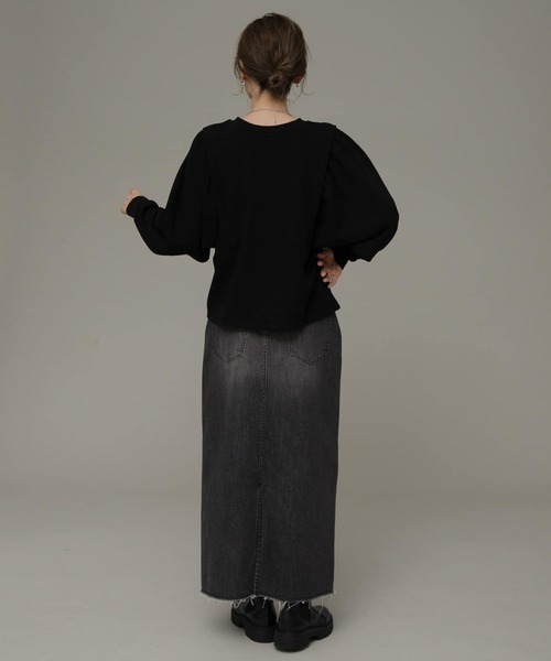 URBAN RESEARCH Sonny Label（アーバンリサーチサニーレーベル）の「ギャザードルマンスウェット（スウェット・レディース・カーキ/ブラック/ホワイト系その他・FREE）」の10枚目の写真