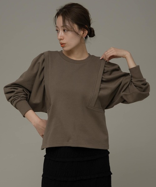 URBAN RESEARCH Sonny Label（アーバンリサーチサニーレーベル）の「ギャザードルマンスウェット（スウェット・レディース・カーキ/ブラック/ホワイト系その他・FREE）」の11枚目の写真