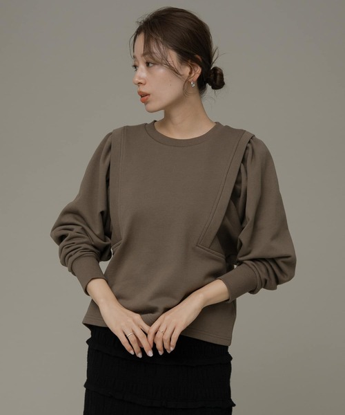 URBAN RESEARCH Sonny Label（アーバンリサーチサニーレーベル）の「ギャザードルマンスウェット（スウェット・レディース・カーキ/ブラック/ホワイト系その他・FREE）」の12枚目の写真