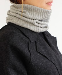 ciel serein（シエルスラン）の「肌側シルク＆表側コットン二重編み ネックウォーマー（ネックウォーマー/スヌード）」