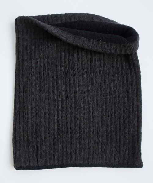 肌側シルク＆表側コットン二重編み ネックウォーマー（ネック