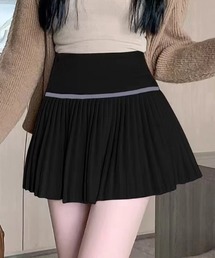 切替プリーツミニスカ