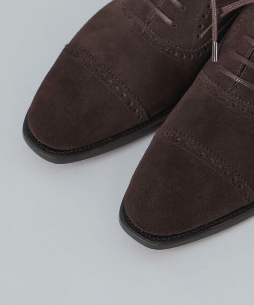 BRILLA per il gusto（ブリッラペルイルグースト）の「【別注】POLPETTA / LUSSO スエード クォーターブローグ シューズ（ドレスシューズ・メンズ・ダークブラウン・40.5/38.5）」の3枚目の写真