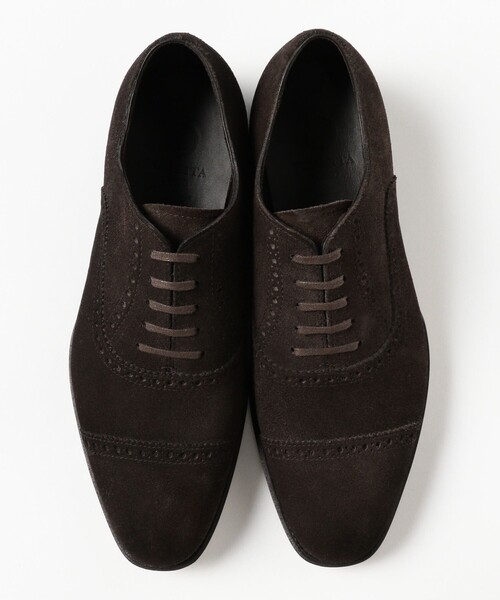 BRILLA per il gusto（ブリッラペルイルグースト）の「【別注】POLPETTA / LUSSO スエード クォーターブローグ シューズ（ドレスシューズ・メンズ・ダークブラウン・40.5/38.5）」の11枚目の写真
