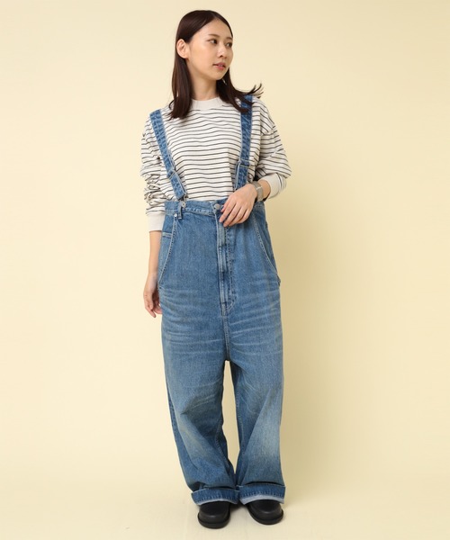 RNA-N(アールエヌエーエヌ)の「O0734 オーバークロッチサスペンダーパンツ(その他パンツ・レディース・インディゴブルー/ライトインディゴブルー・FREE)」の20枚目の写真