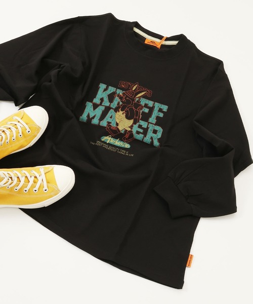 KRIFF MAYER Lady's Collection(クリフメイヤーレディースコレクション)の「クリフラビットロンT(Tシャツ/カットソー・レディース・ライトグリーン/カラフル/ブラック/オフホワイト/ブルー・MEDIUM/LARGE)」の3枚目の写真