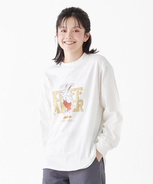 KRIFF MAYER Lady's Collection(クリフメイヤーレディースコレクション)の「クリフラビットロンT(Tシャツ/カットソー・レディース・ライトグリーン/カラフル/ブラック/オフホワイト/ブルー・MEDIUM/LARGE)」の10枚目の写真