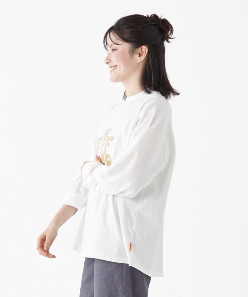 KRIFF MAYER Lady's Collection(クリフメイヤーレディースコレクション)の「クリフラビットロンT(Tシャツ/カットソー・レディース・ライトグリーン/カラフル/ブラック/オフホワイト/ブルー・MEDIUM/LARGE)」の11枚目の写真