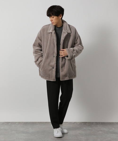 LAKOLE（ラコレ）の「ファーステンブルゾン/152732（ブルゾン・メンズ・ブルー/アイボリー/ブラック・LARGE/MEDIUM）」の7枚目の写真