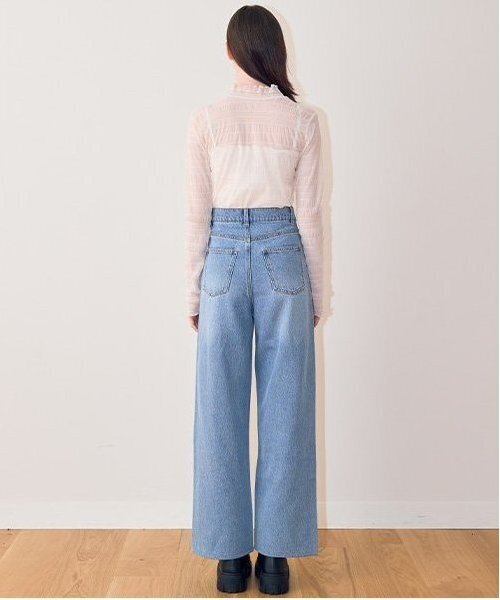 Mi-je（ミジェ）の「アソートワイドパンツ【韓国ファッション】（その他パンツ・レディース・ネイビー/ライトブルー/ブルー・S/M）」の20枚目の写真
