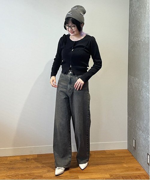Mi-je（ミジェ）の「アソートワイドパンツ【韓国ファッション】（その他パンツ・レディース・ネイビー/ライトブルー/ブルー・S/M）」の14枚目の写真