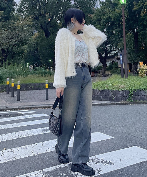 Mi-je（ミジェ）の「アソートワイドパンツ【韓国ファッション】（その他パンツ・レディース・ネイビー/ライトブルー/ブルー・S/M）」の7枚目の写真