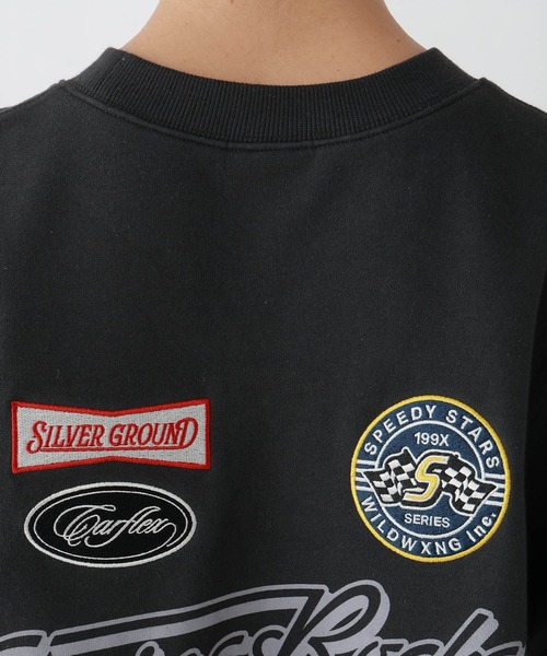 RAGEBLUE（レイジブルー）の「ワッペンモチーフ/プリントルーズスウェット（スウェット・レディース・ライトグレー/スミクロ・FREE）」の18枚目の写真