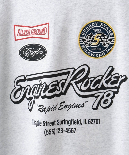 RAGEBLUE（レイジブルー）の「ワッペンモチーフ/プリントルーズスウェット（スウェット・レディース・ライトグレー/スミクロ・FREE）」の22枚目の写真