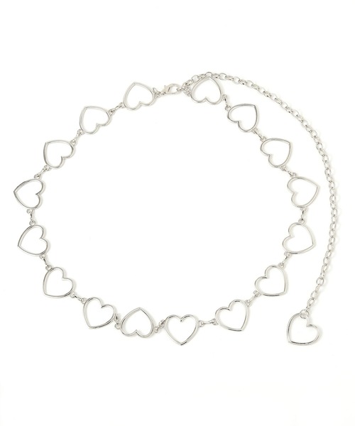 repipi armario（レピピ アルマリオ）の「ハートチェーンベルト（ベルト・キッズ・シルバー・FREE）」の4枚目の写真