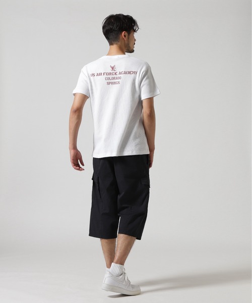 AVIREX（アヴィレックス）の「MINI WAFFLE T-SHIRT / ミニワッフル 半袖Tシャツ / AVIREX / アヴィレックス（Tシャツ/カットソー・メンズ・オリーブ/ホワイト/ブラック/チャコール・LARGE/MEDIUM/SMALL/X-LARGE）」の19枚目の写真