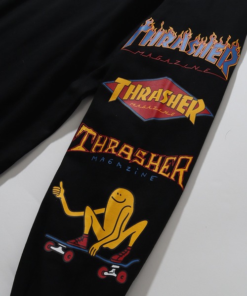 THRASHER（スラッシャー）の「【THRASHER/スラッシャー】THRASHER Sleeve design print L/S Tee/スリーブデザインプリント ロングスリーブTシャツ（Tシャツ/カットソー・メンズ・ブラック/ホワイト系1/アッシュグレー/ブラック系1/グレー系1/ホワイト・L/XL/M）」の11枚目の写真