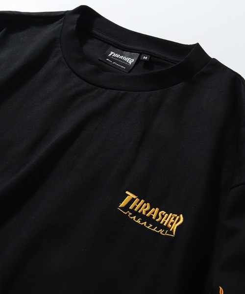 THRASHER（スラッシャー）の「【THRASHER/スラッシャー】THRASHER Sleeve design print L/S Tee/スリーブデザインプリント ロングスリーブTシャツ（Tシャツ/カットソー・メンズ・ブラック/ホワイト系1/アッシュグレー/ブラック系1/グレー系1/ホワイト・L/XL/M）」の9枚目の写真